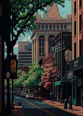 Portland 02 Pixel art