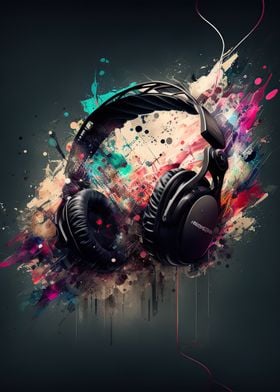 Headphones music