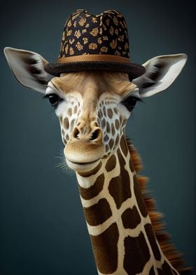 Giraffe Funny Animal Hat