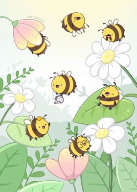 Kawaii Cute Bees