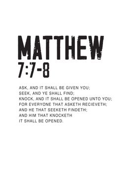 Matthew 7 7 8
