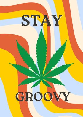 Stay Groovy Green Leaf