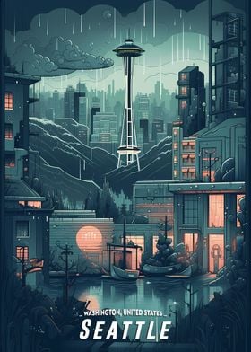 Seattle Urban horizon