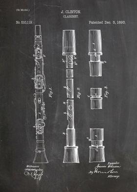 Clarinet patent 1893