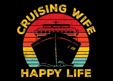 Funny Cruising Wife Retro