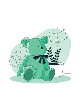 Cute Minimalist Bear