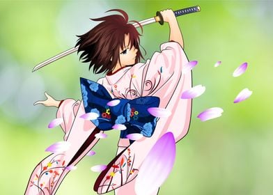 Anime Katana Girl