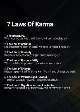 Laws of Karma