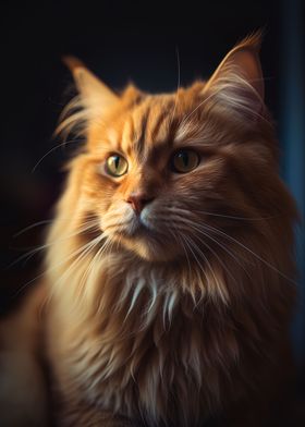Confident ginger cat