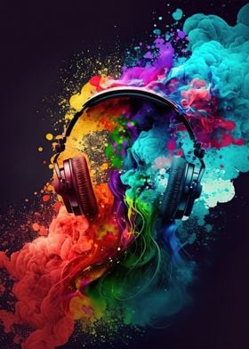 Headphones music