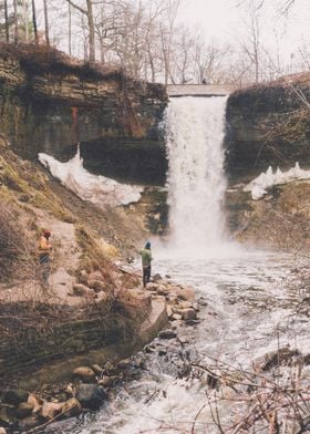 Minnehaha Falls Waterfall