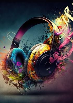 Headphones music