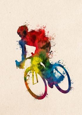 cycling silhouette 3