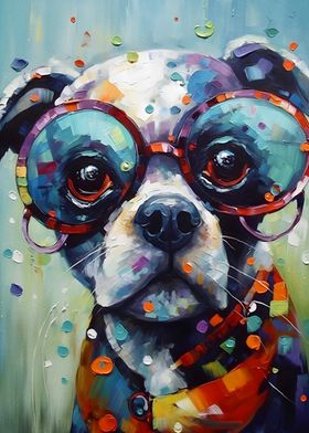 Cute Dog painting