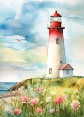 Bird Flower Lighthouse