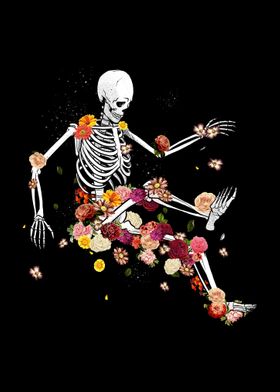 Vintage Flower Skeleton