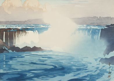 Ukiyo e Niagara Falls Hiro