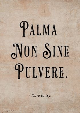 Latin Quote Dare to Try