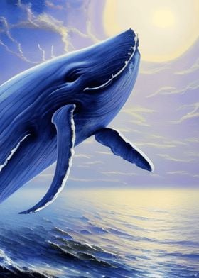 Whale Jump On The Sea
