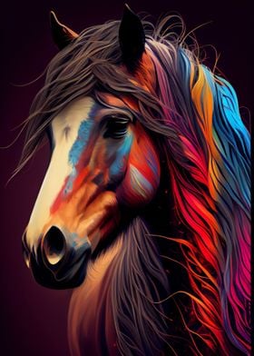 Horse Popart