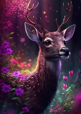 cute deer glow 