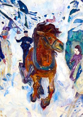 Galloping Horse by Munch