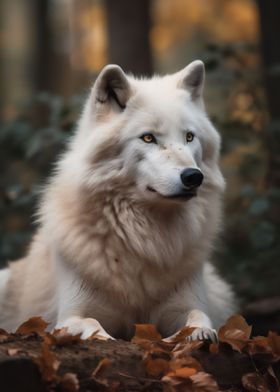 Magnificent Arctic Wolf