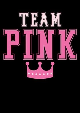 Team pink crown