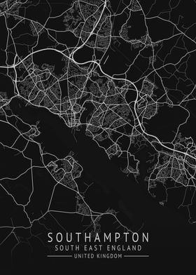 Southampton UK City Map