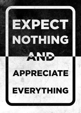 Expect Nothing