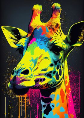 Giraffe PopArt Animal