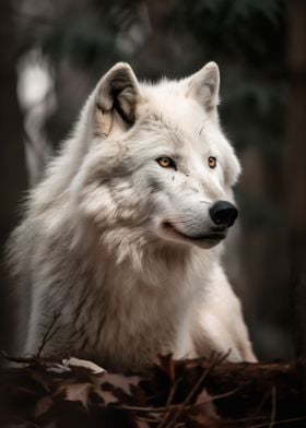 Majestic Arctic Wolf