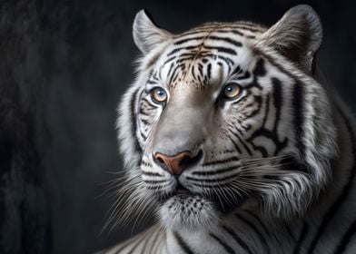 White Tiger portrait 