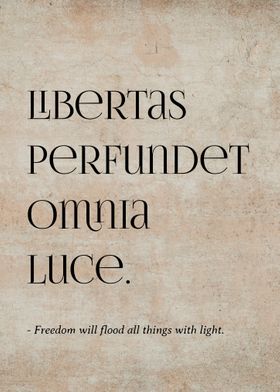 Latin Quote Freedom