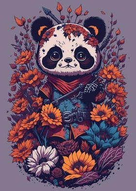 Ninja baby panda