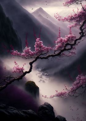 Cherry blossoms Landscape