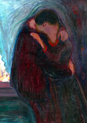 The Kiss by Edvard Munch