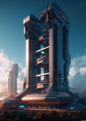 Futuristic City Building