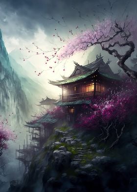 Cherry blossoms Landscape