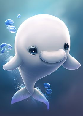 baby whale cute