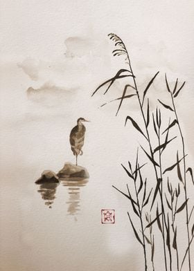 Heron Japanese Ink