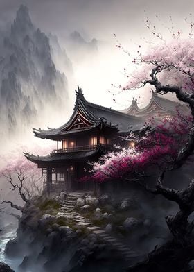 Cherry blossoms Landscape