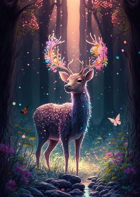 cute deer glow 