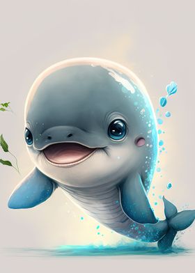 baby whale cute