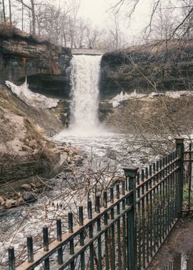 Minnehaha Falls Waterfall