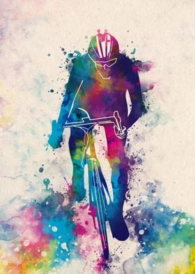 cycling silhouette 2