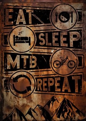 Eat Sleep MTB Repeat