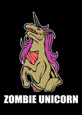 Zombie Unicorn Funny Cowbo