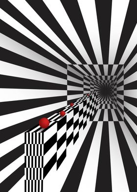 Op art optical illusion 1