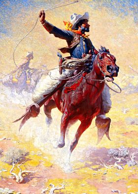 The Roping Western Art